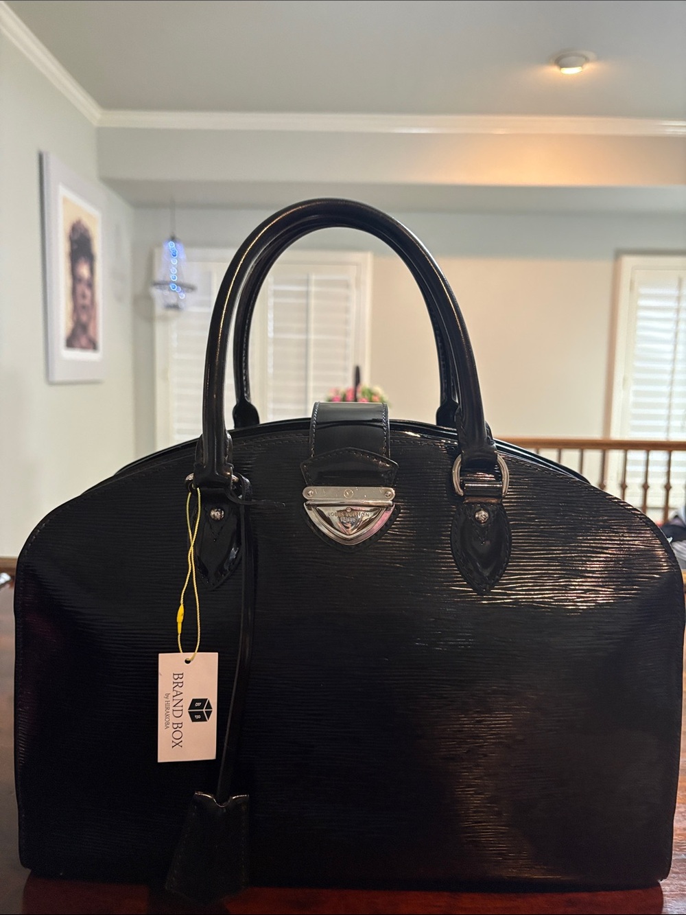 LOUIS VUITTON GM Electric Epi Pont Neuf Satchel